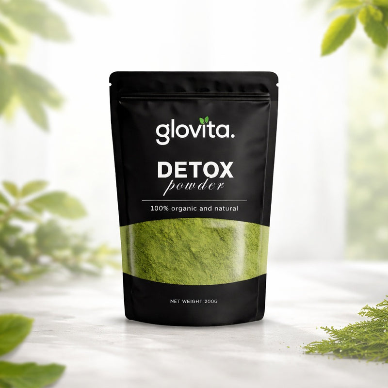Glovita Detox Powder – 100% Organic Natural Cleanse | Herbal Body Detox Support (200g)